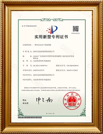 Utility Model Patent Certificate