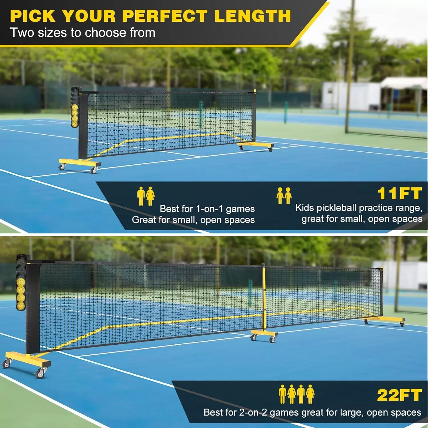 22X3FT Pickleball Practice Net &Iota;&Iota;