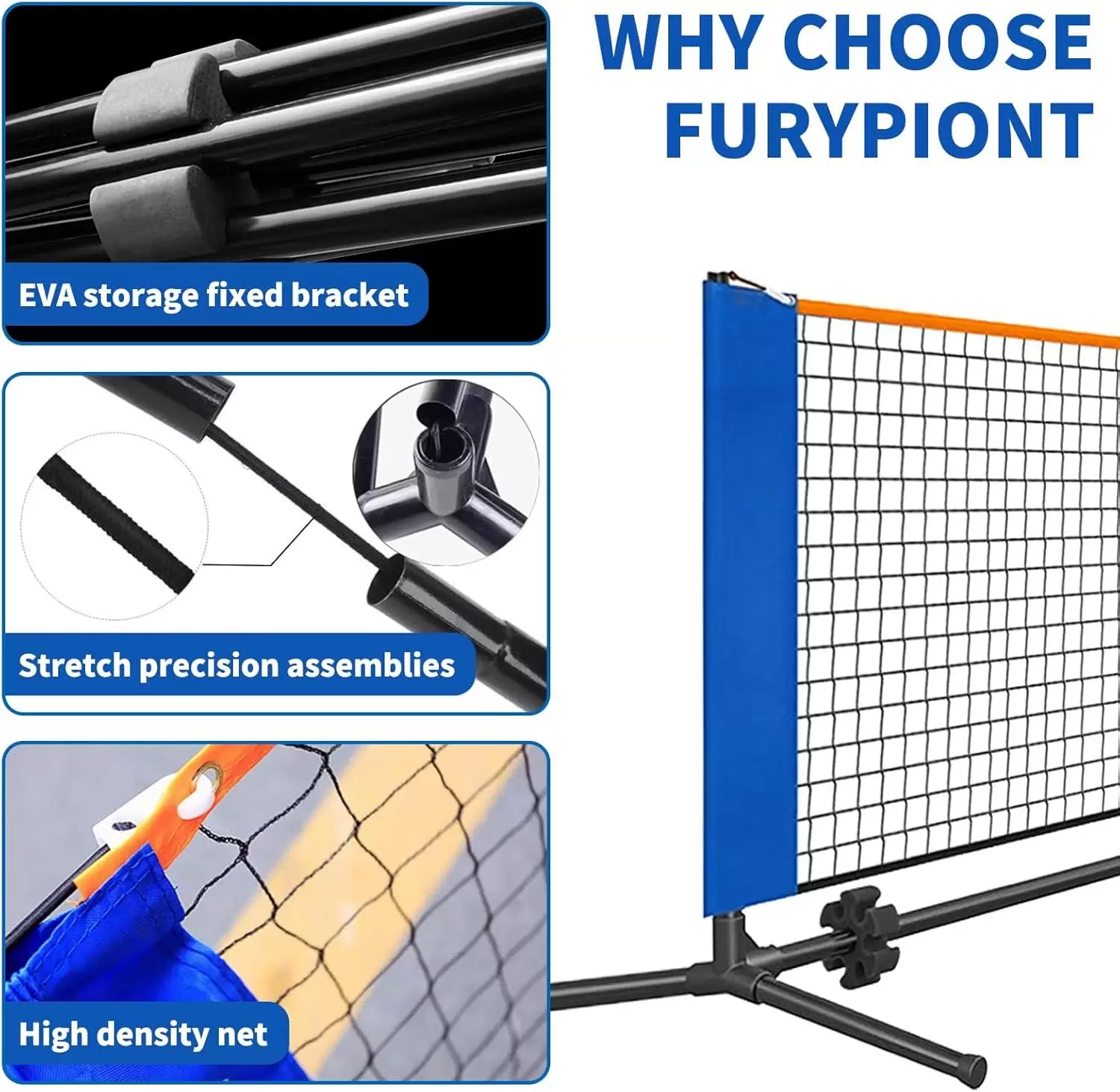 Fpldable Mini Pickleball net
