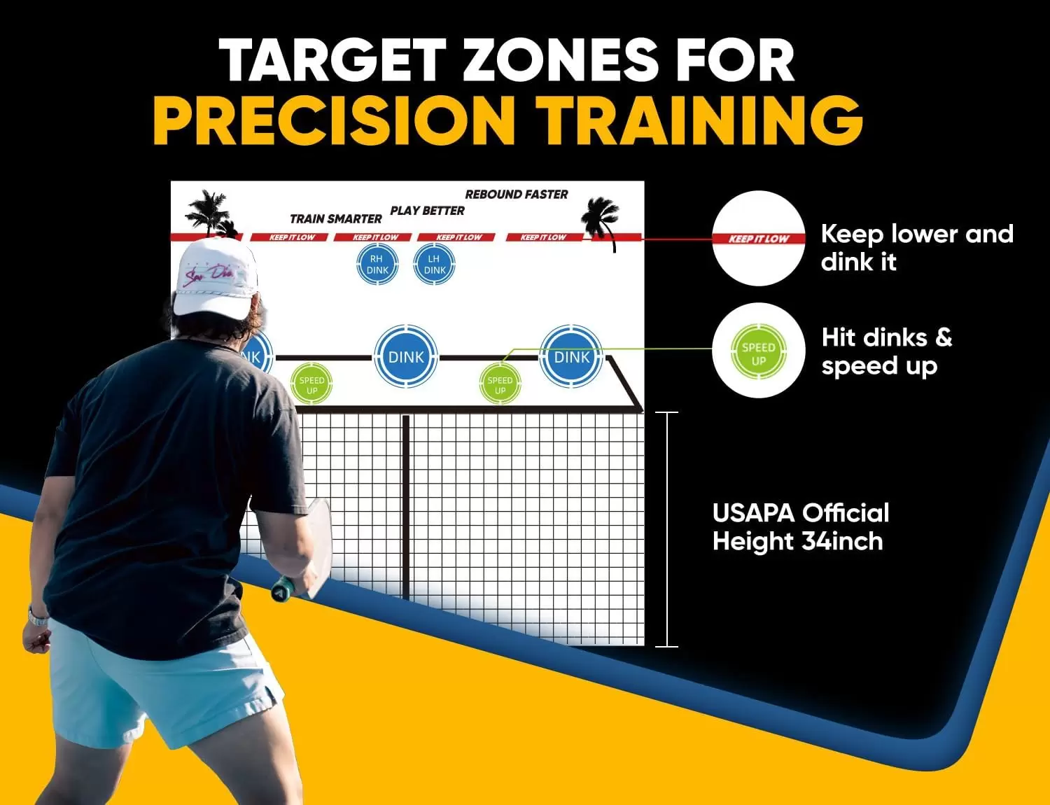 6*6ft 2-in-1 Steel Tube Pickleball &Iota;