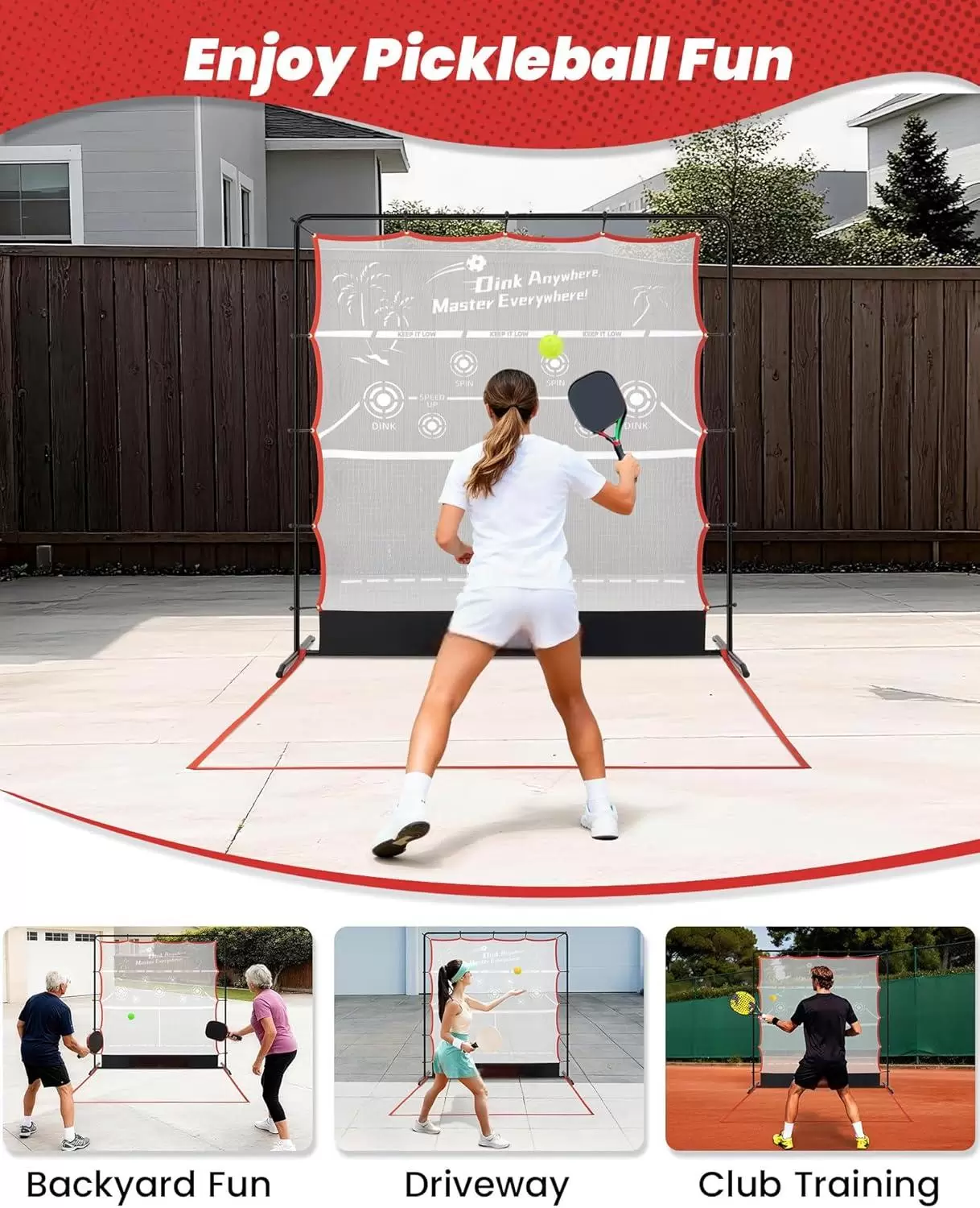 6*6ft 2-in-1 Steel Tube Pickleball &Iota;&Iota;