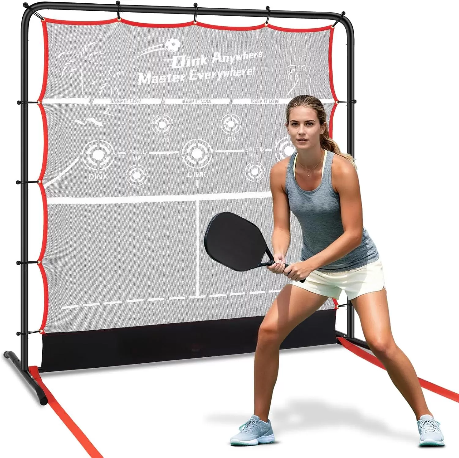 6*6ft 2-in-1 Steel Tube Pickleball &Iota;&Iota;