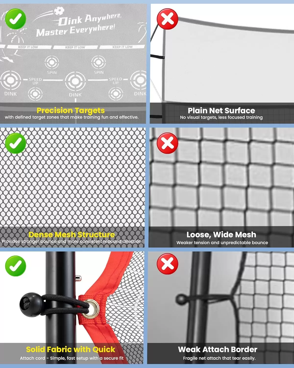 6*6ft 2-in-1 Steel Tube Pickleball &Iota;&Iota;