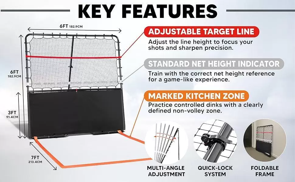 6*6ft 2-in-1 Steel Tube Pickleball &Iota;&Iota;&Iota;