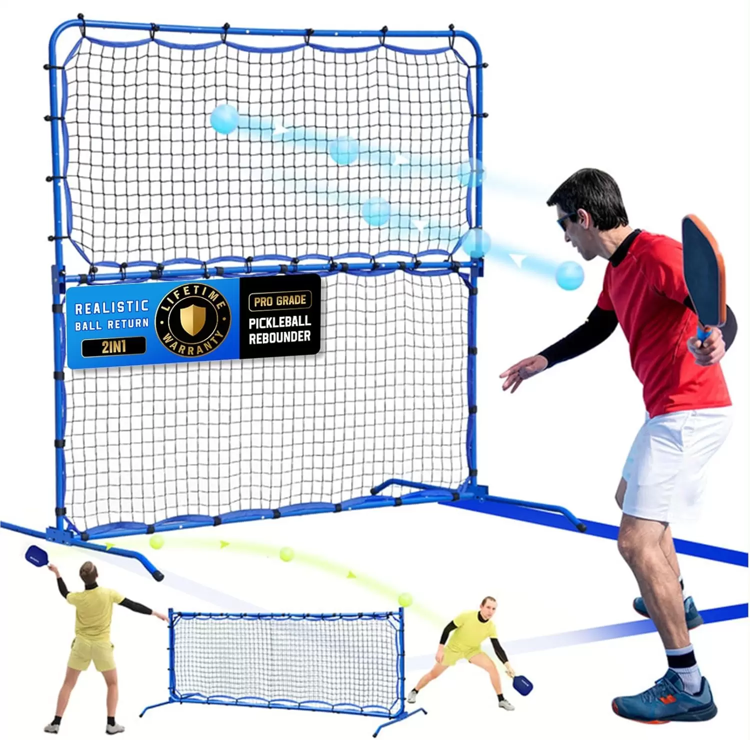 5.8*5.4ft 2-in-1 Steel Tube Pickleball