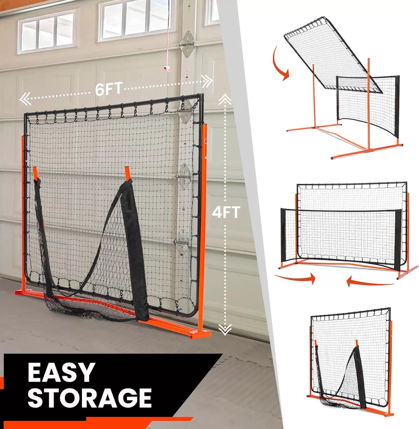 6*6ft 2-in-1 Steel Tube Pickleball &Iota;V