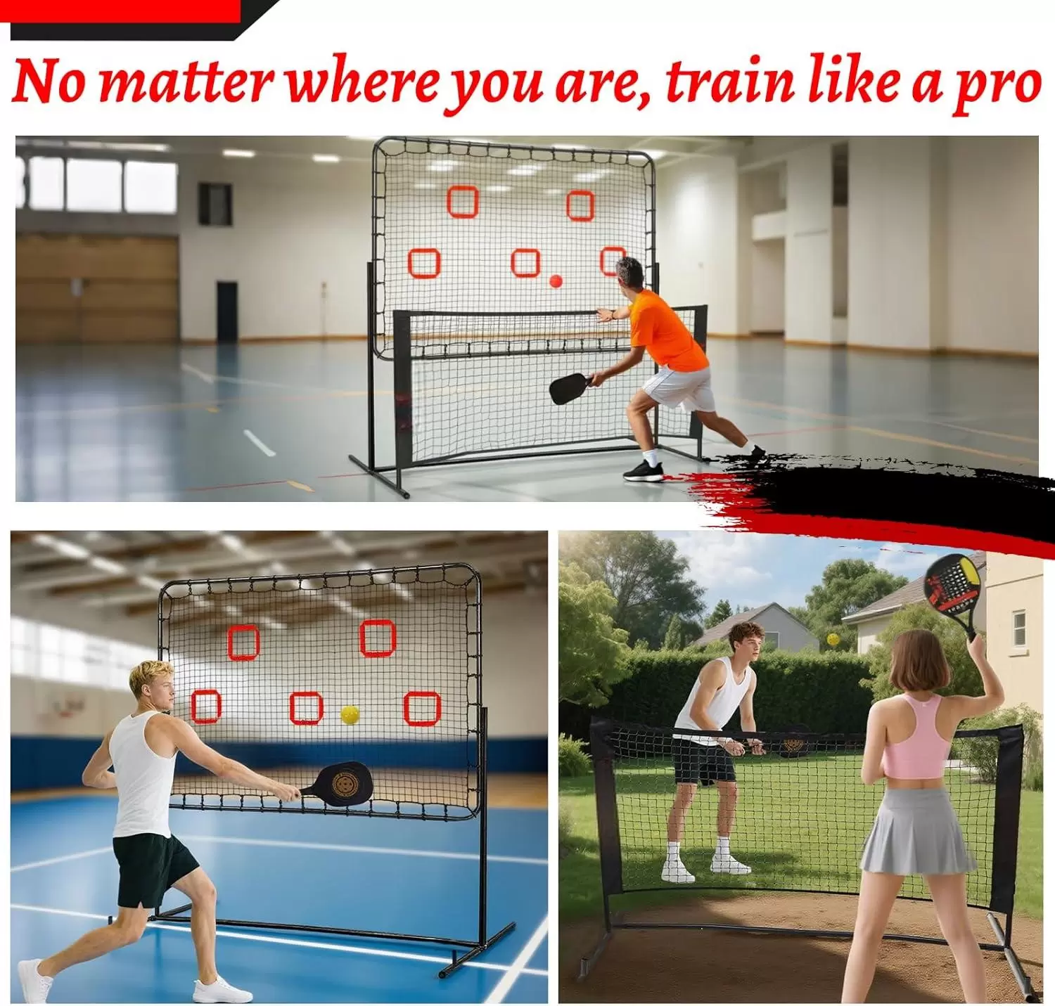 6*6ft 2-in-1 Steel Tube Pickleball &Iota;V