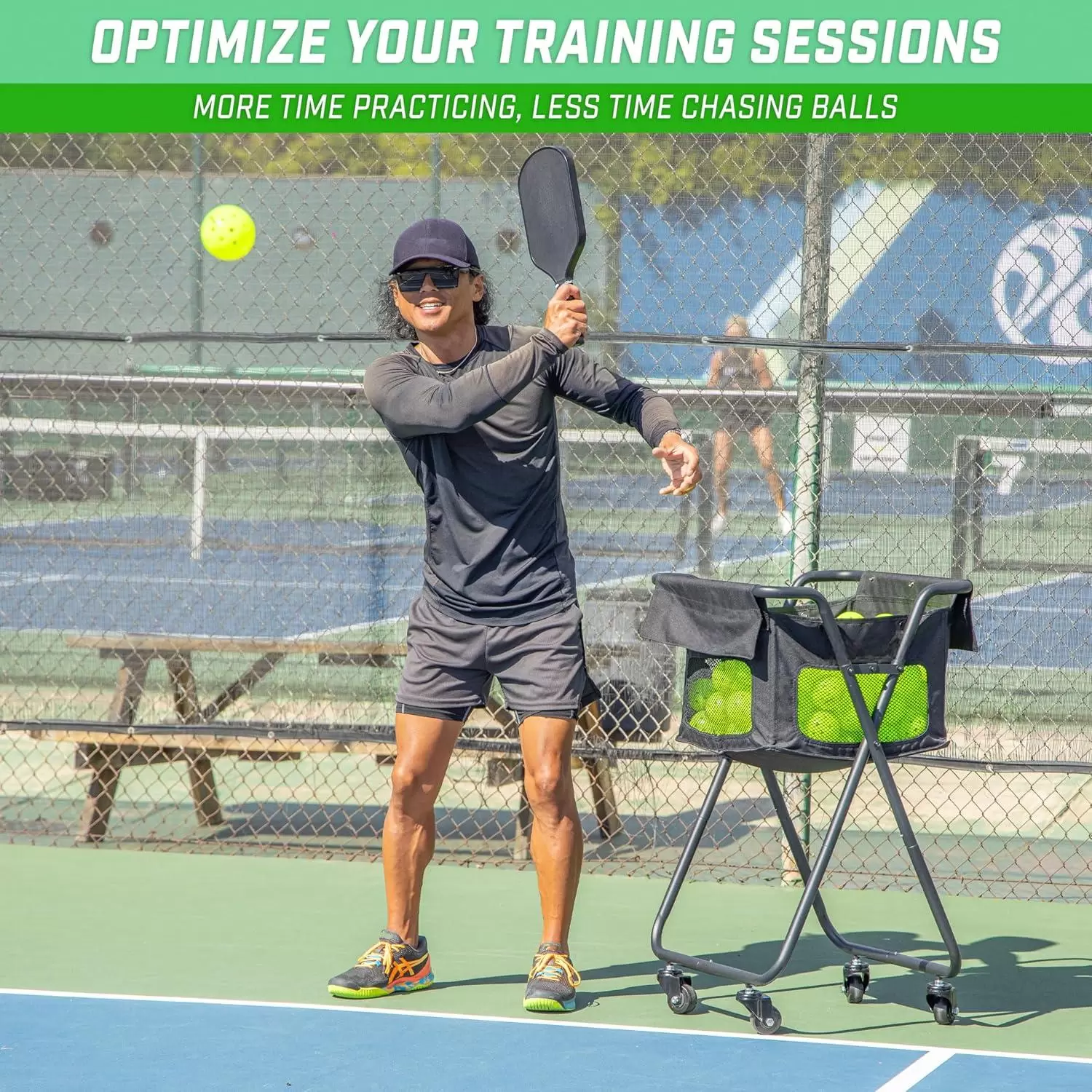 Pickleball/Tennis Training Storage Cart