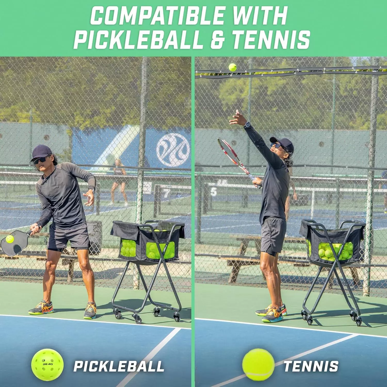 Pickleball/Tennis Training Storage Cart