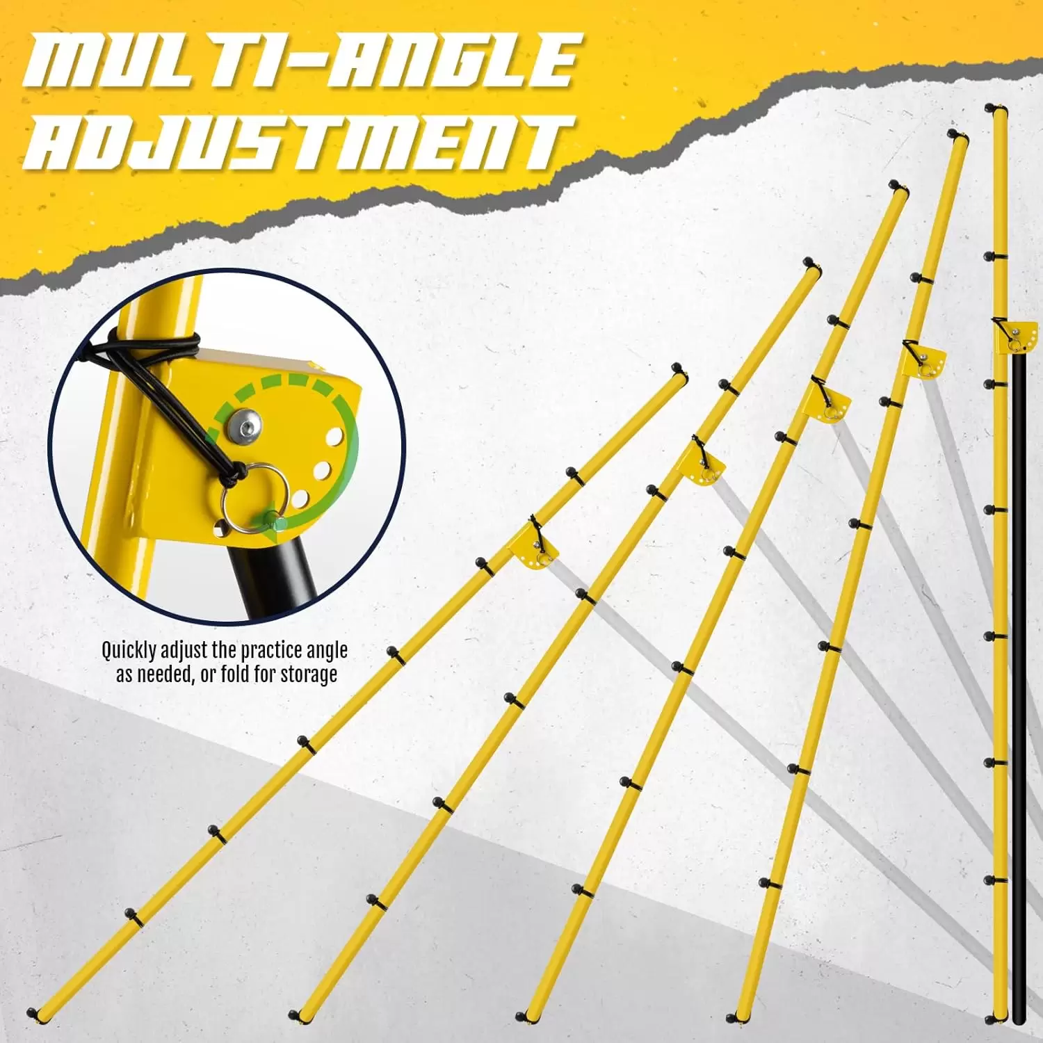 Adjustable rebound net for multi-ball training