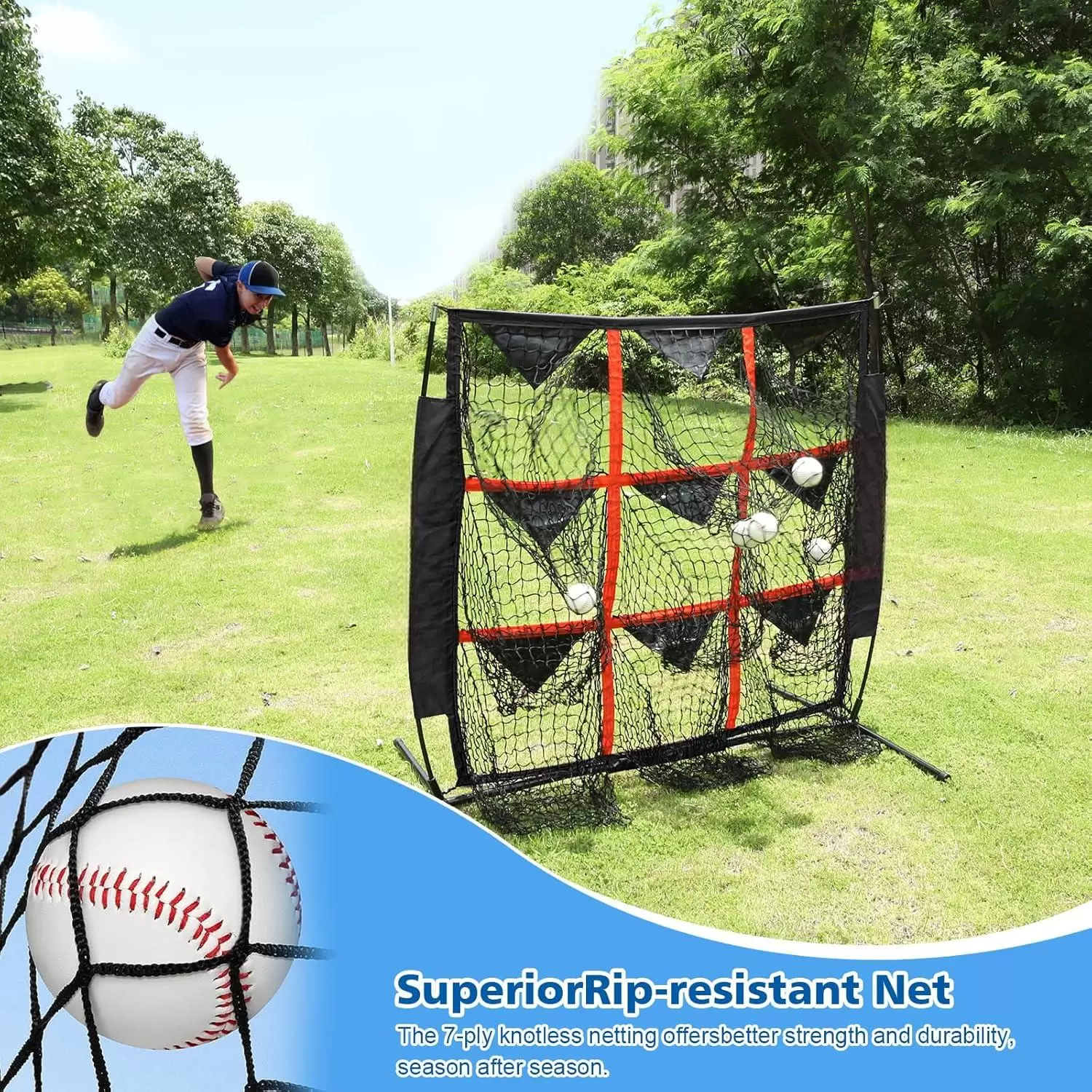 4X4FT 9 hole baseball practicenet