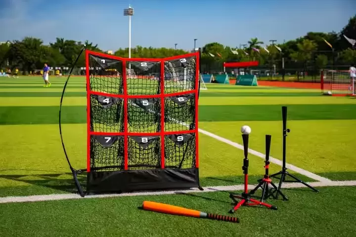 9 hole pitching net