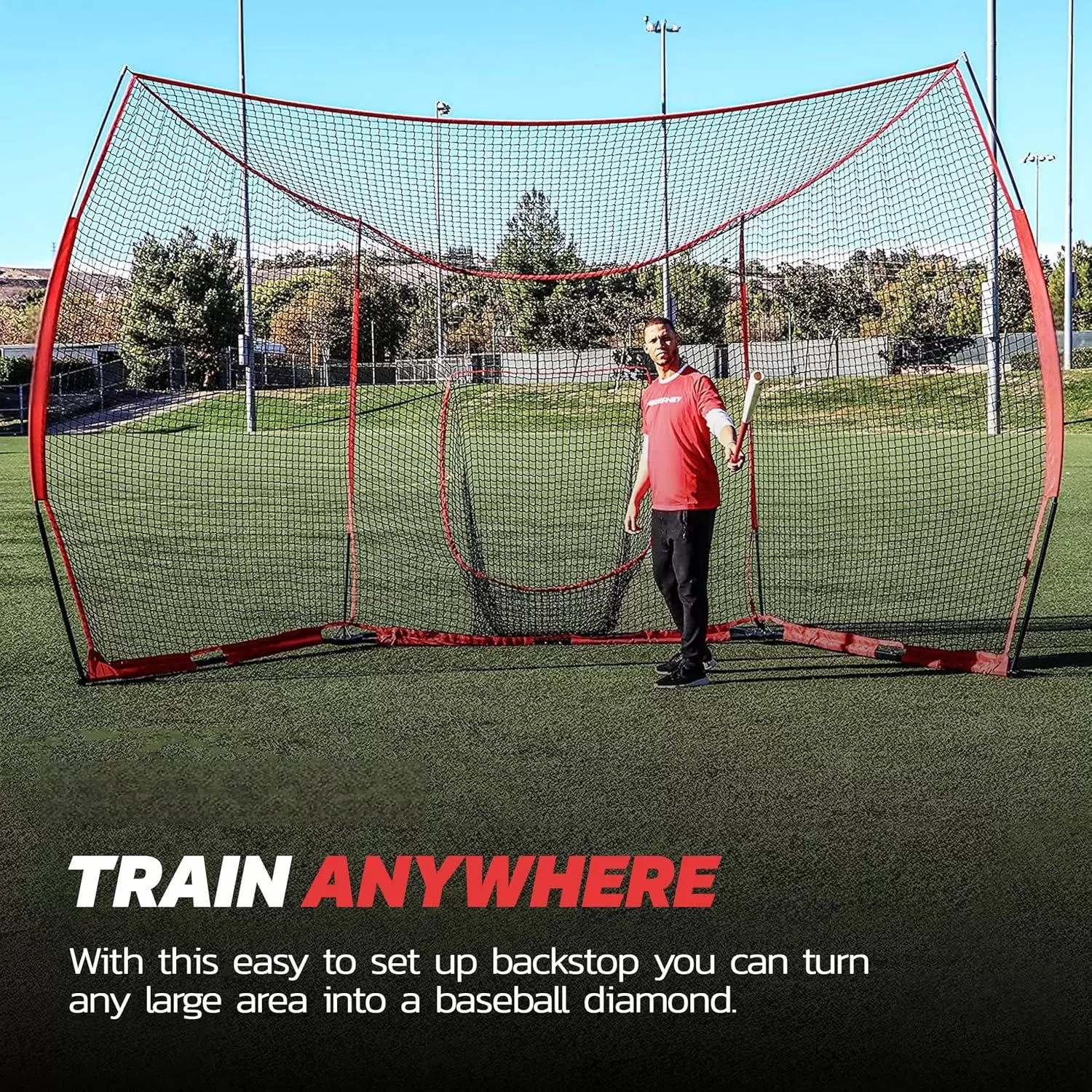 Baseball & softball backstop net