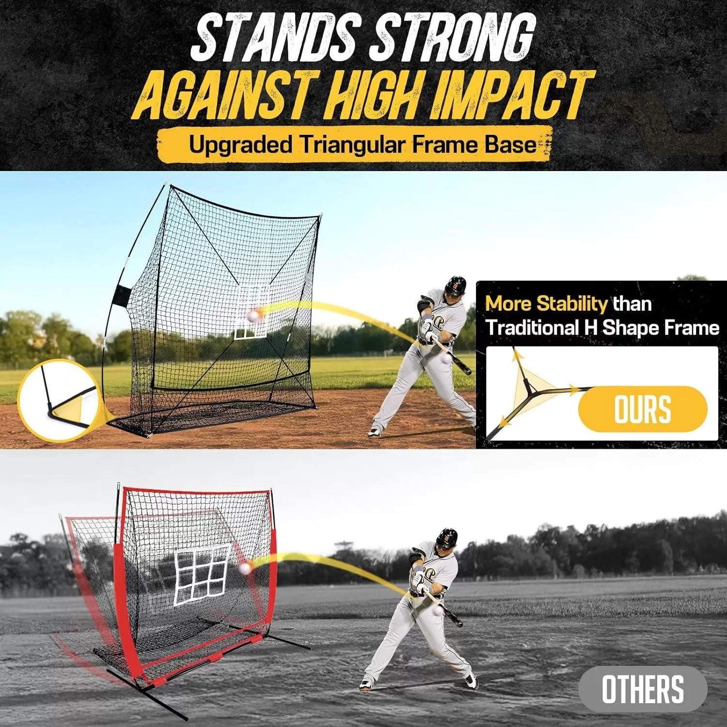 Baseball practice net