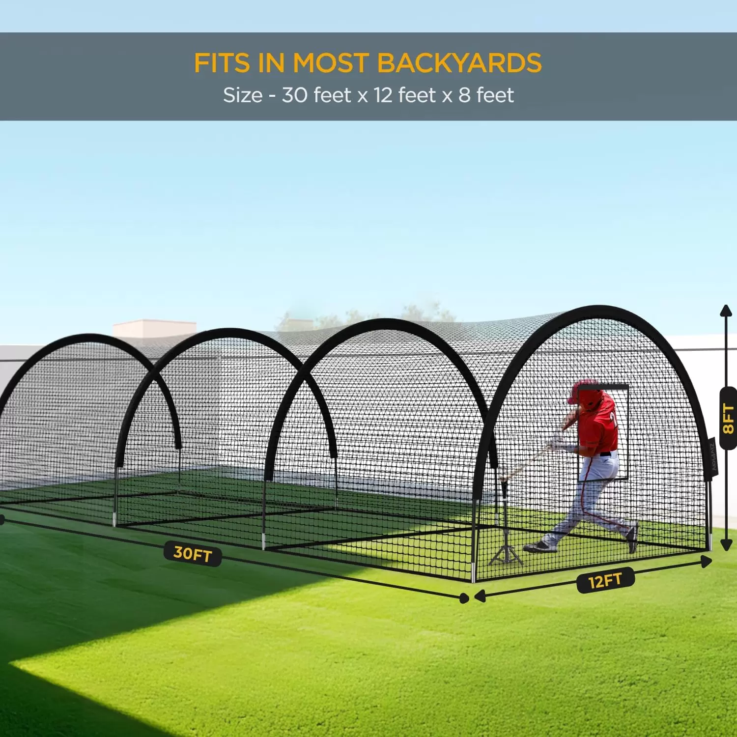 Baseball & softball cage net