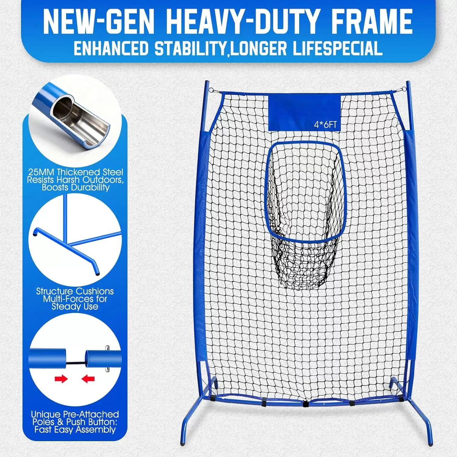 Rugby throwing practice net &Iota;