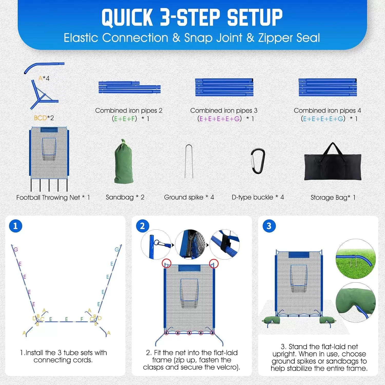 Rugby throwing practice net &Iota;