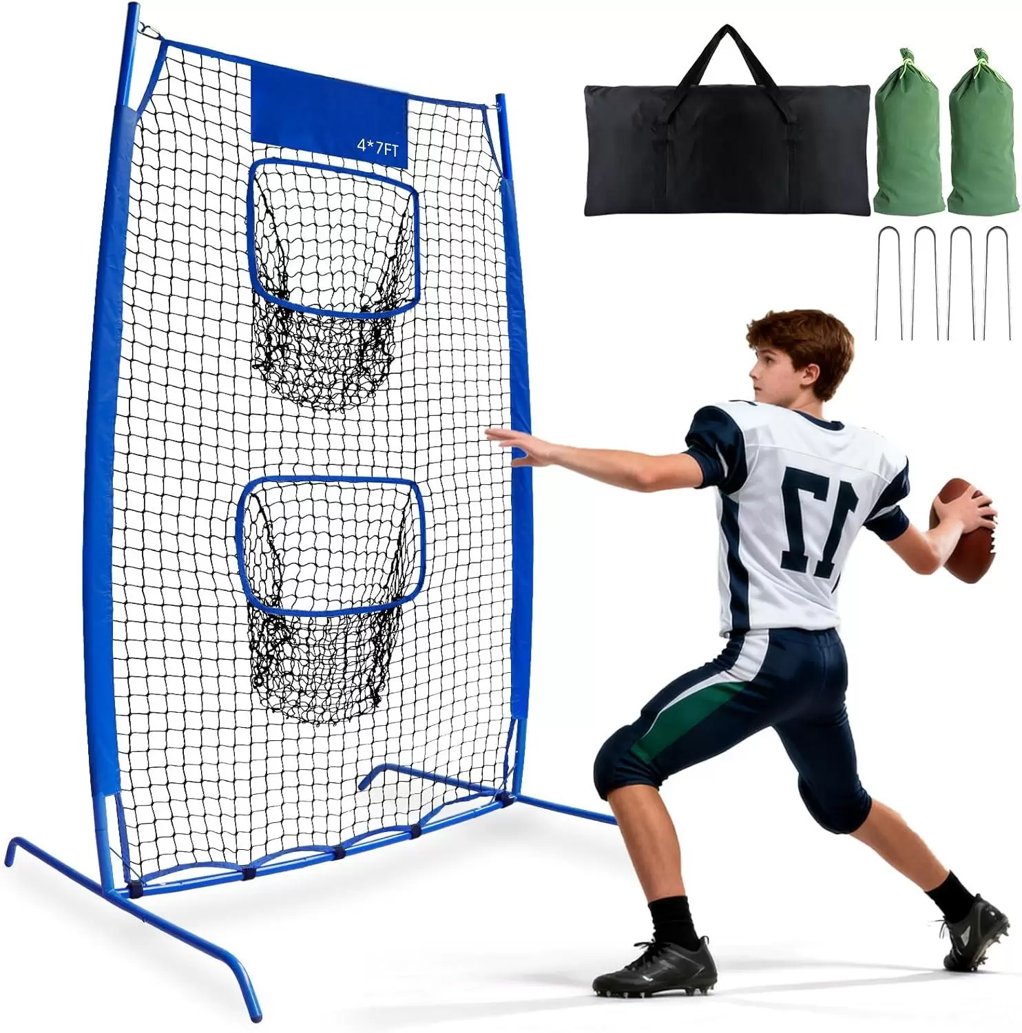 Rugby throwing practice net &Iota;&Iota;