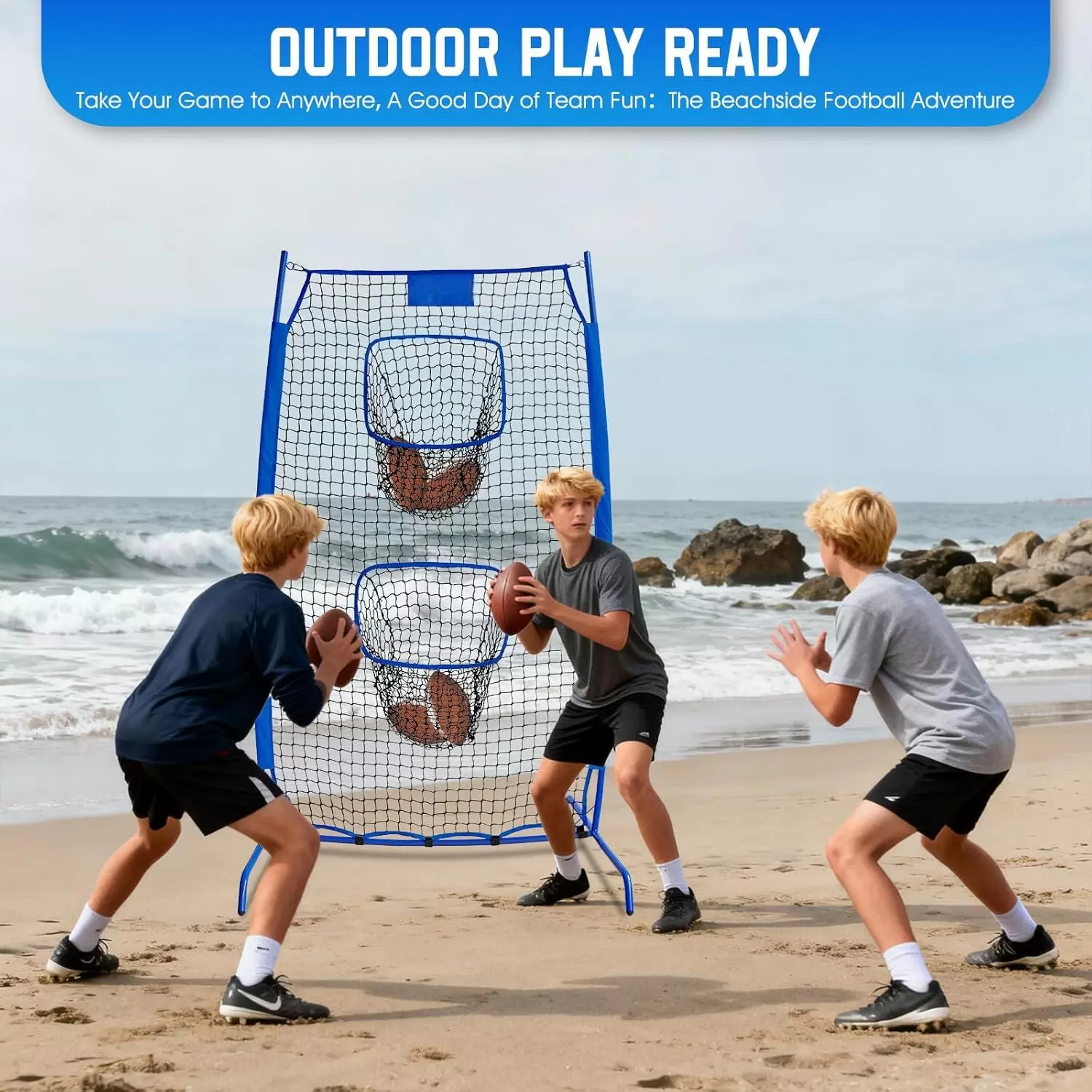 Rugby throwing practice net &Iota;&Iota;