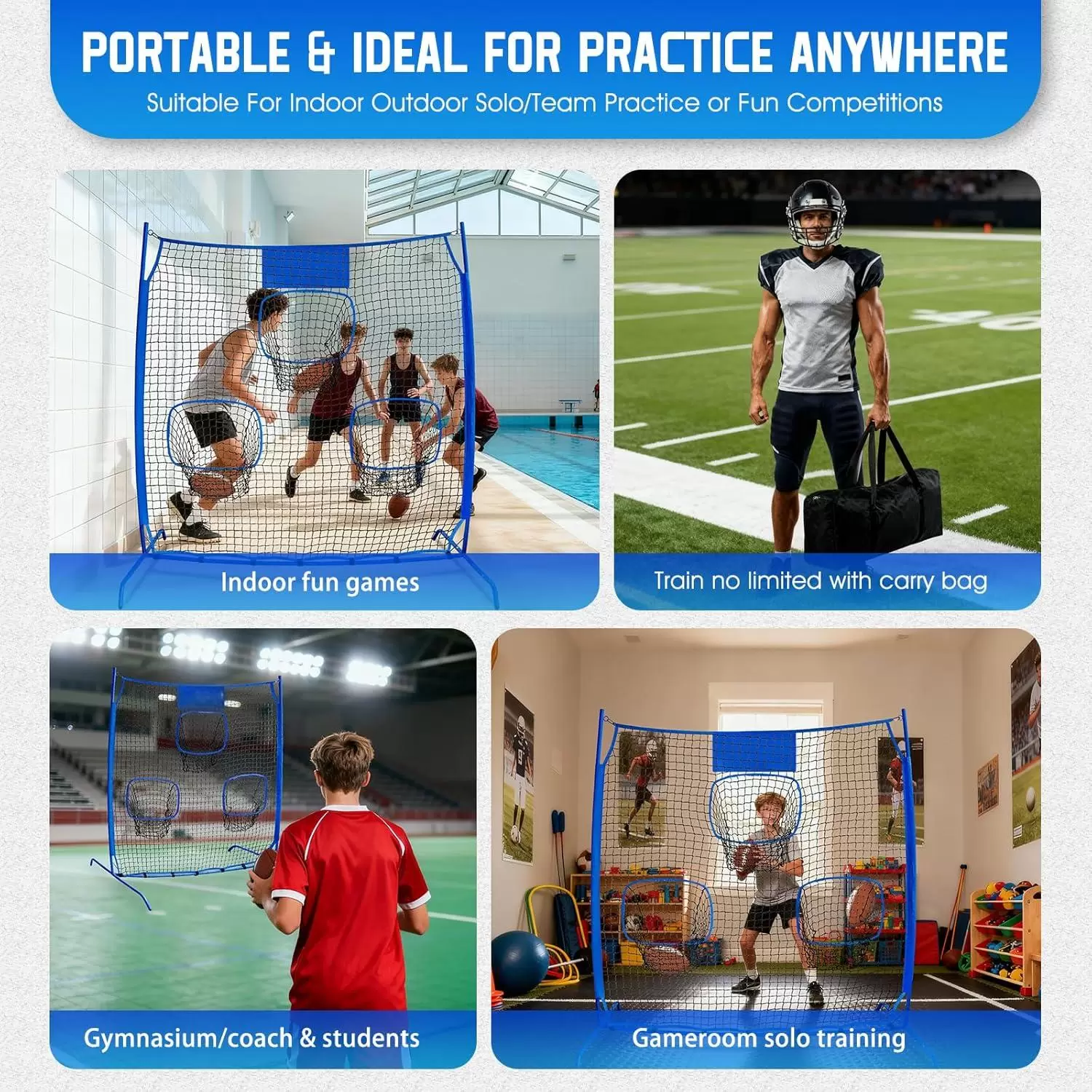 Rugby throwing practice net &Iota;&Iota;