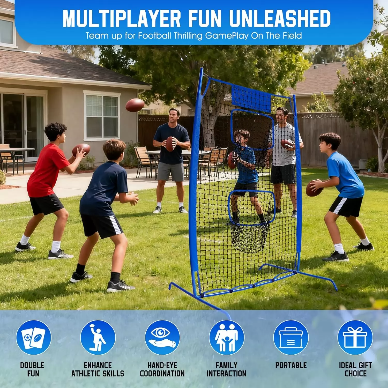 Rugby throwing practice net &Iota;&Iota;