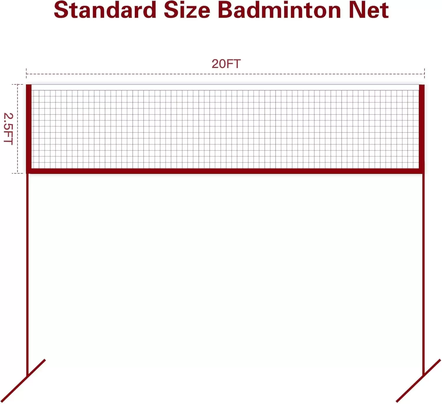 Badminton net (net only)