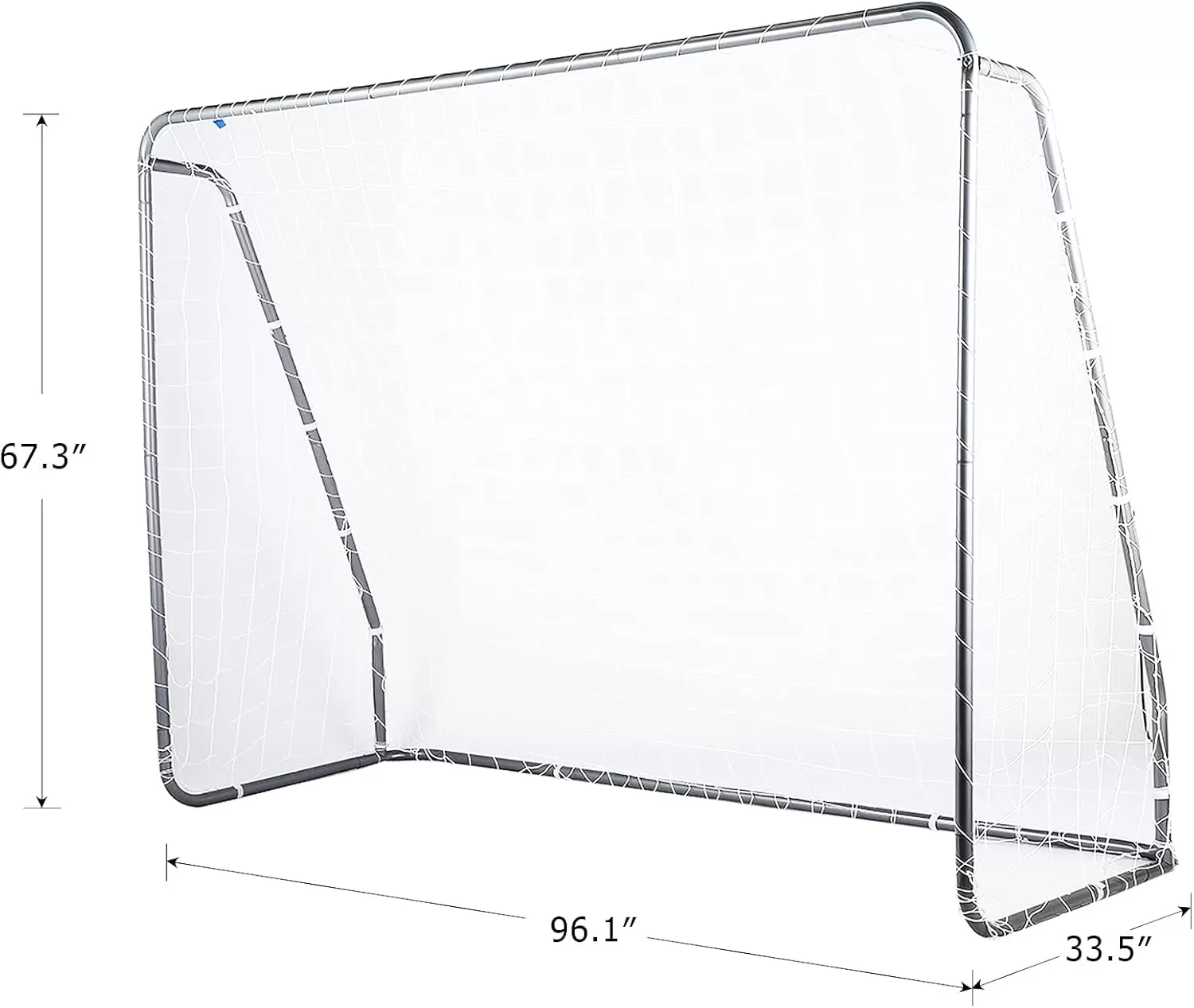 Portable soccer goal with target