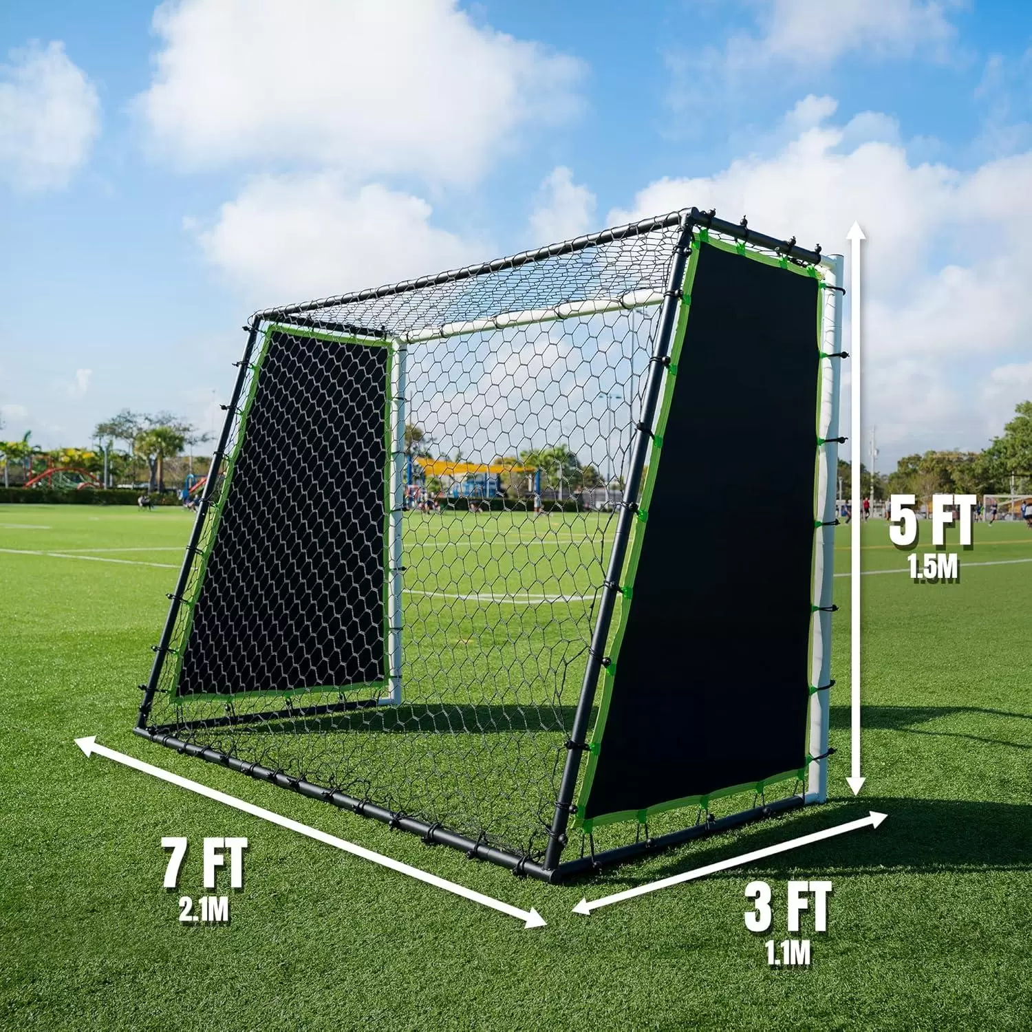 Soccer Goal Rebounder Trainer 3-in-1