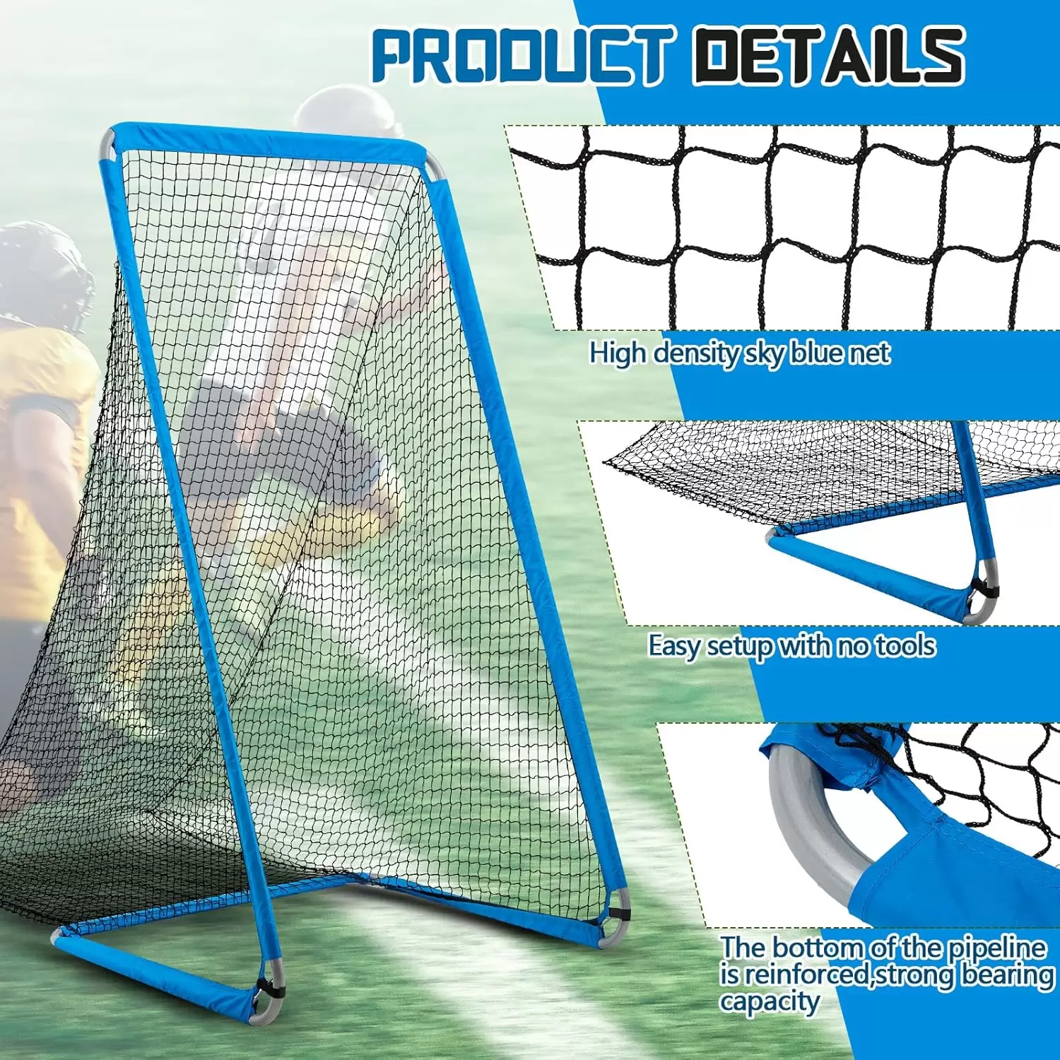 Strength Round Tube Rugby Practice Net