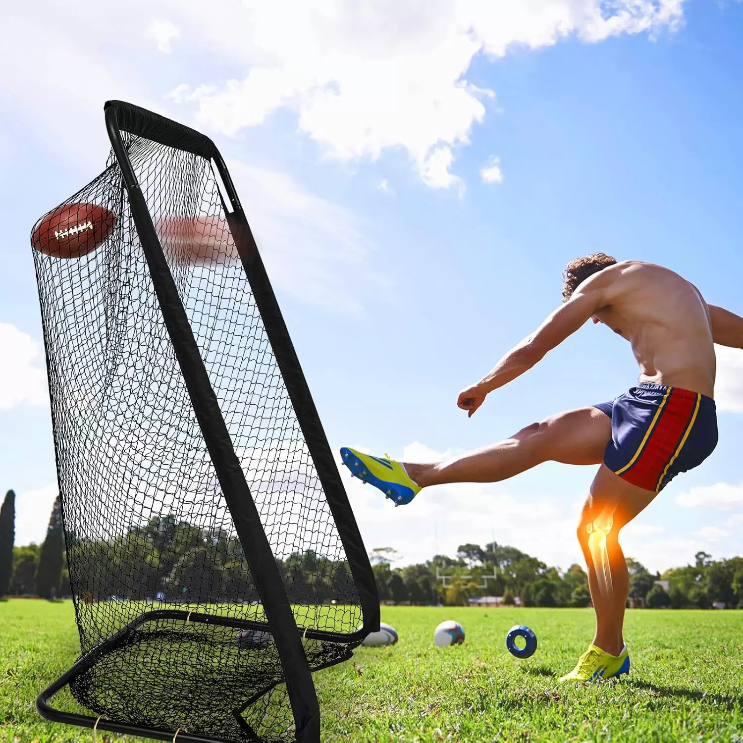 Strength Round Tube Rugby Practice Net