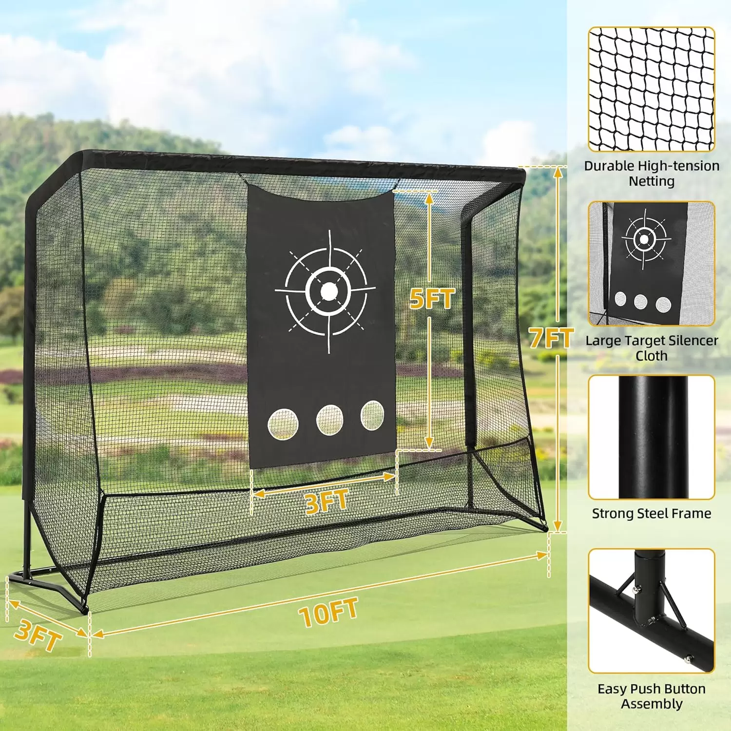 Golf practice net &Iota;&Iota;&Iota;