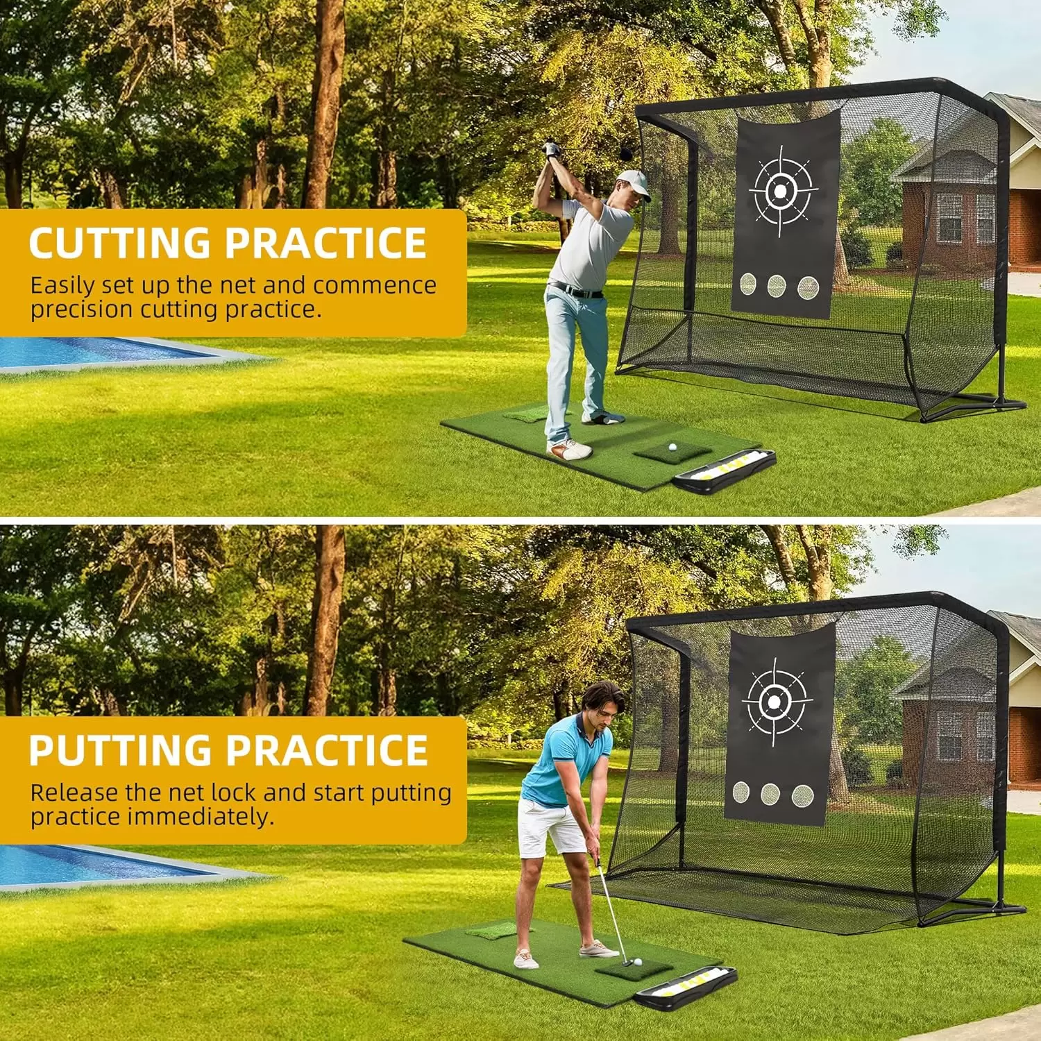 Golf practice net &Iota;&Iota;&Iota;