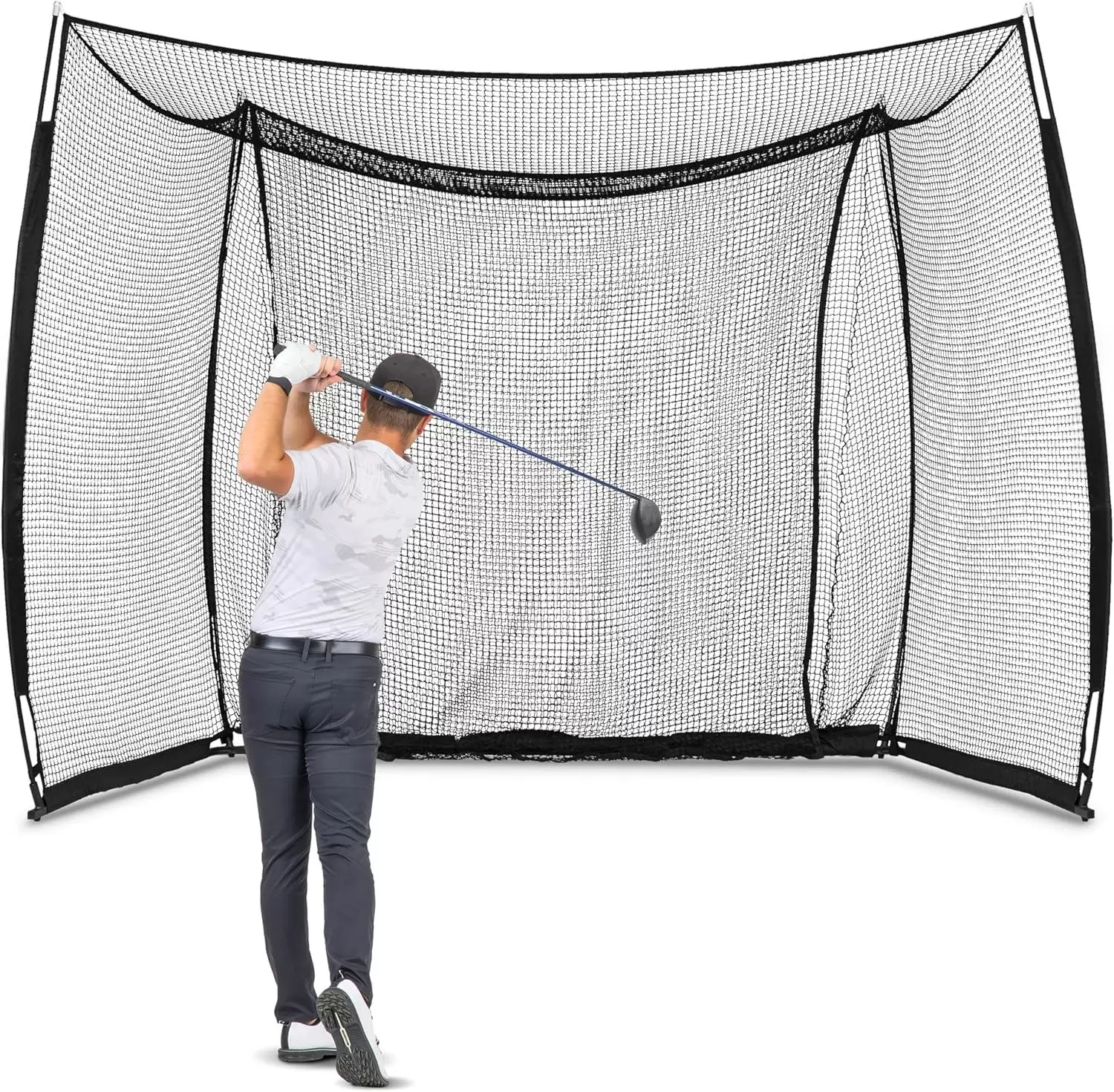 10X10X10ft Lightweight Golf Cage with Target Cloth