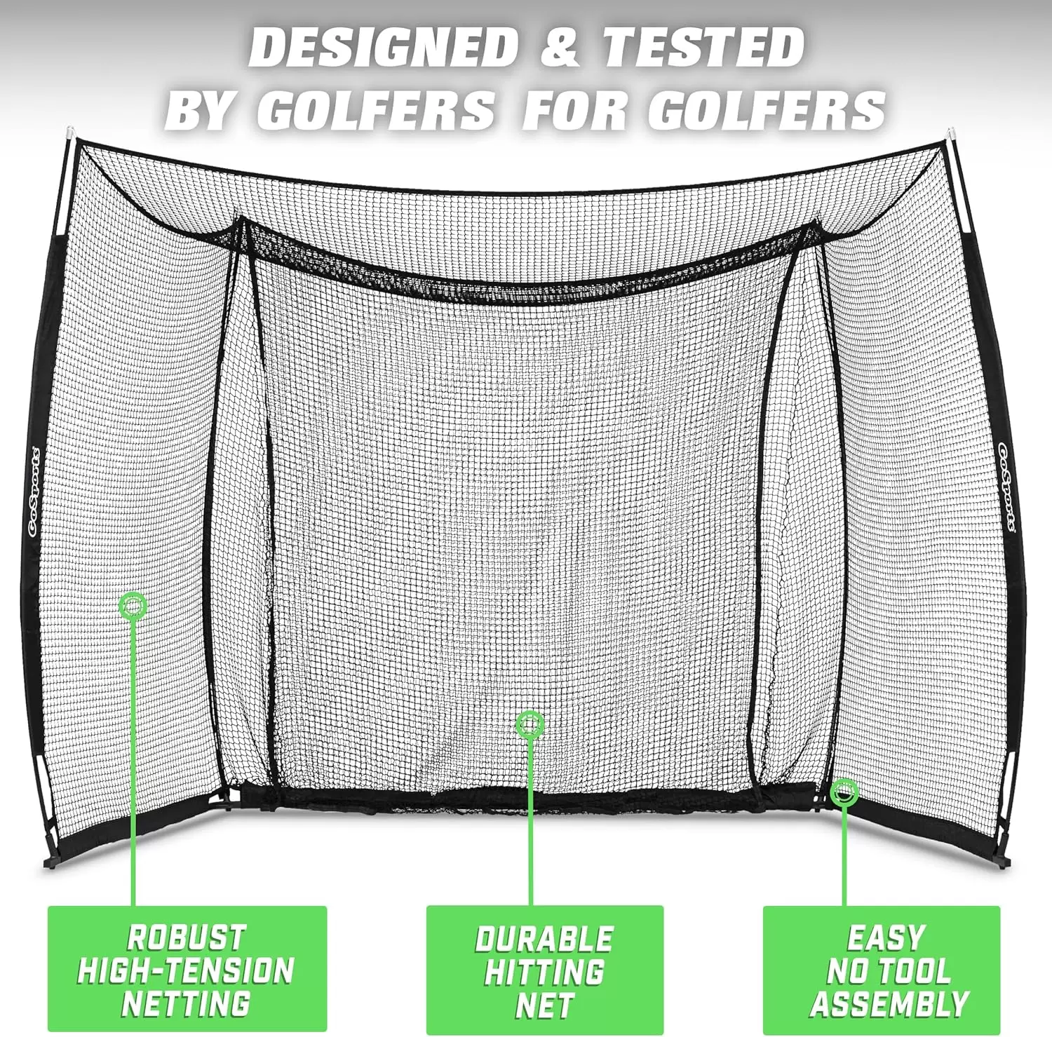 10X10X10ft Lightweight Golf Cage with Target Cloth