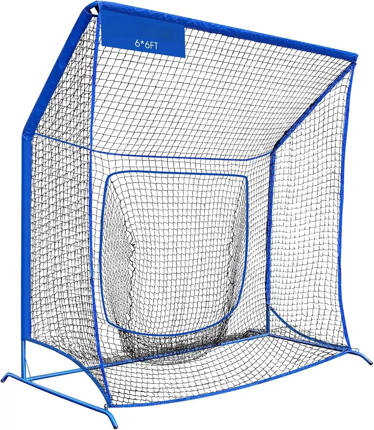 Baeseball practice net with target pocket