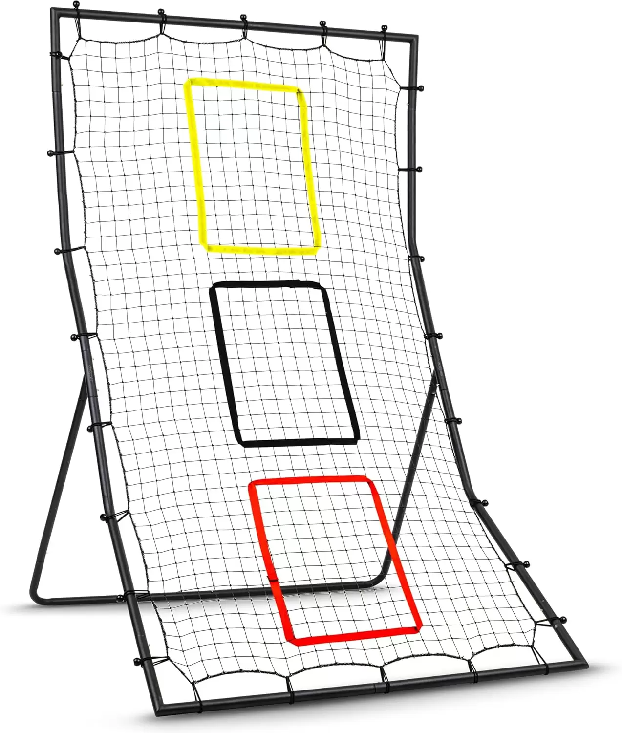 Multi-sport rebound net with three target zone