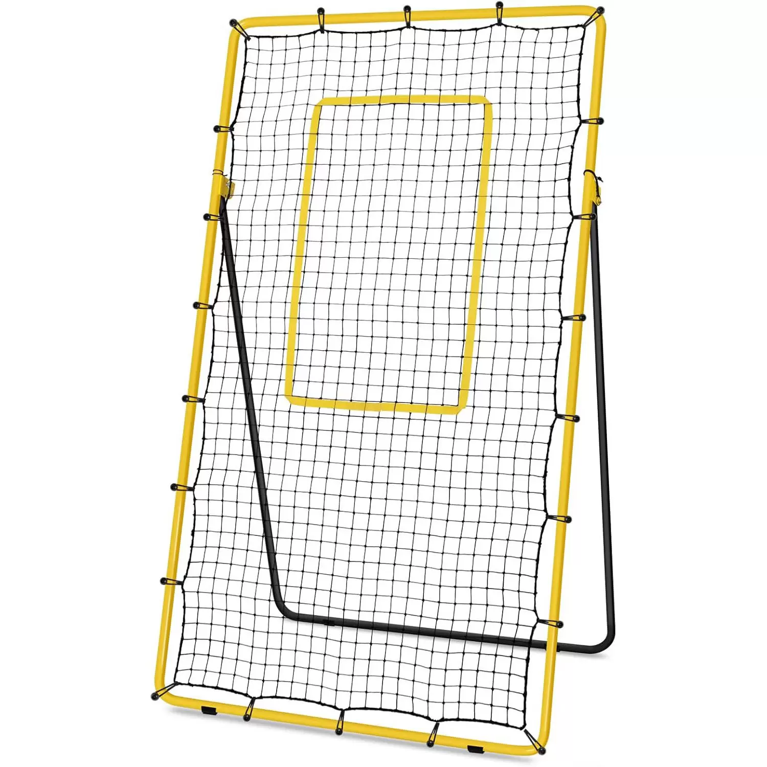 Adjustable rebound net for multi-ball training