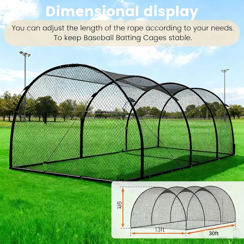Baseball & softball cage net