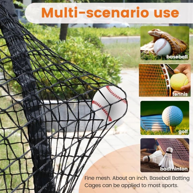 Baseball & softball cage net