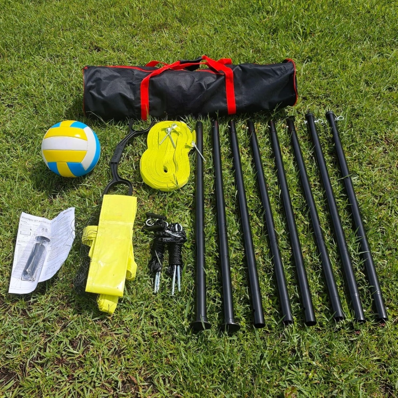 Adjustable-length multifunctional volleyball training net