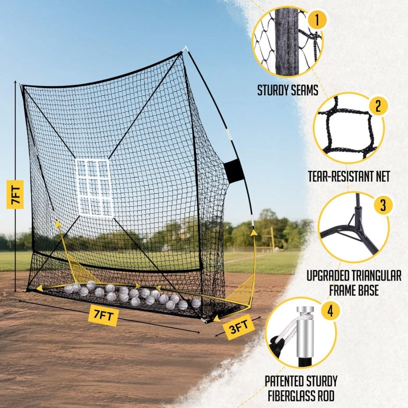 Baseball practice net