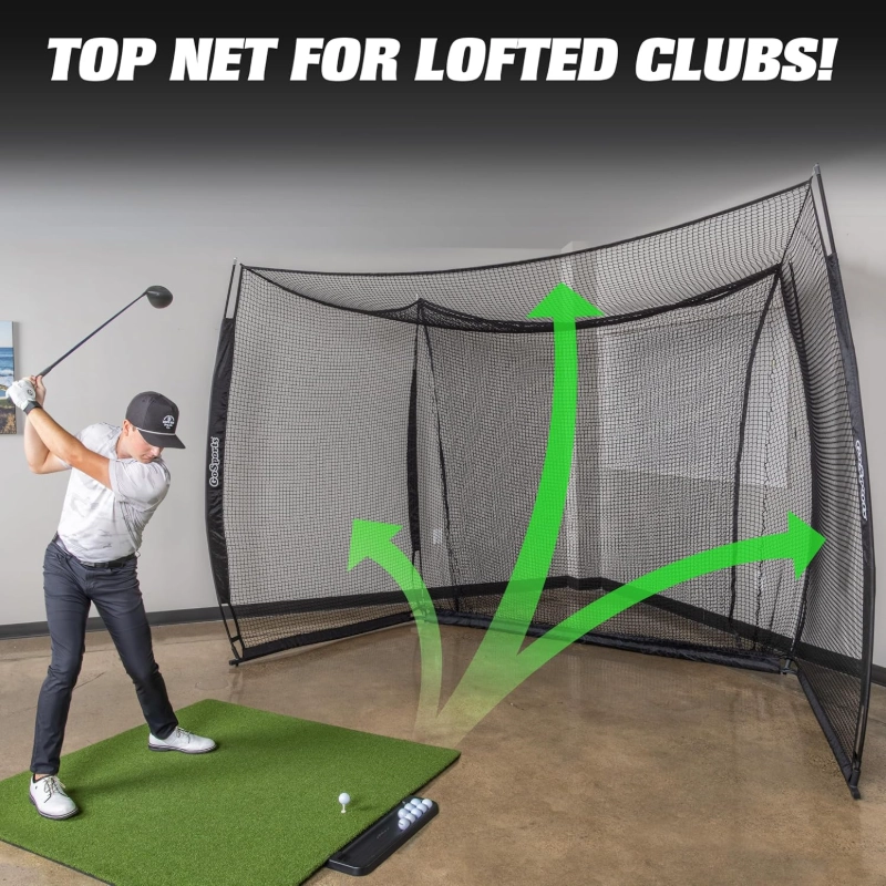10X10X10ft Lightweight Golf Cage with Target Cloth