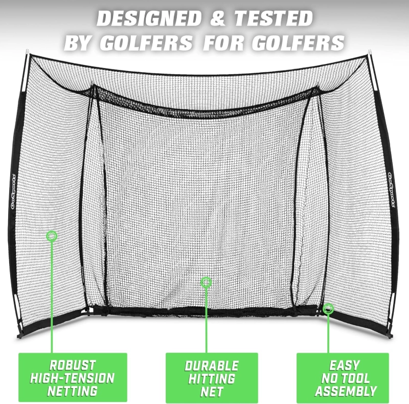 10X10X10ft Lightweight Golf Cage with Target Cloth